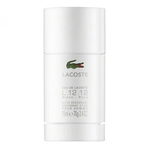 LACOSTE L.12.12 Blanc Парфюмированный дезодорант-стик 75 мл