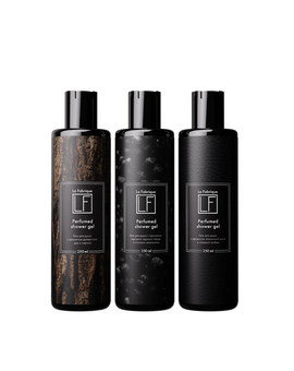 LA FABRIQUE Подарочный набор для мужчин: гель для душа с ароматами перец, кожа, дерево по 250 мл, изображение 1