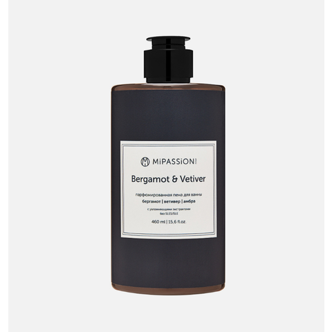MiPASSiON «Bergamot & Vetiver» Парфюмированная пена для ванны 460мл