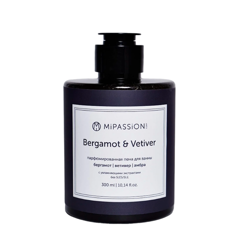 MiPASSiON «Bergamot & Vetiver» Парфюмированная пена для ванны 300мл