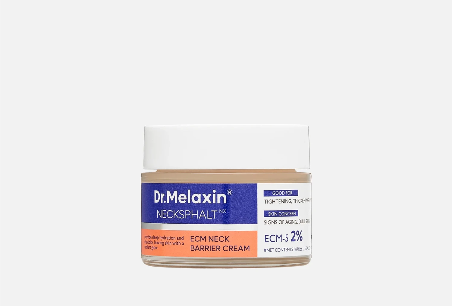 Dr.Melaxin Necksphalt ECM Neck Barrier Cream, 50ml Омолаживающий крем для шеи