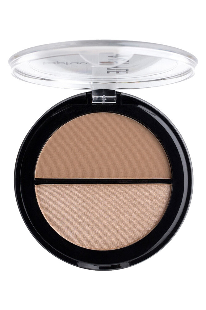 Кликните для увеличения изображения TOPFACE Contour & highlighter Палетка скульптор+хайлайтер тон 02