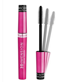 TOPFACE 3Dimension Volume Mascara Тушь для ресниц 3 в 1 черная, изображение 1