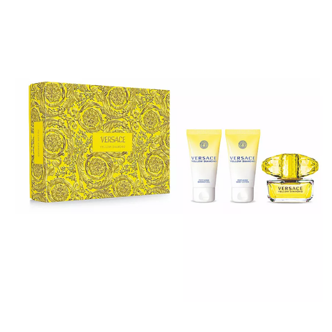VERSACE Yellow Diamond Набор для женщин туалетная вода 50 мл + 50 мл лосьон + 50 мл гель для душа