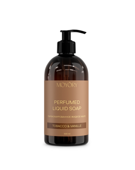 MOYORY Парфюмированное жидкое мыло с ароматом Tobacco&Vanille 500 мл, изображение 1