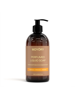 MOYORY Парфюмированное жидкое мыло с ароматом Mango,Orange,Jasmine 500 мл, изображение 1