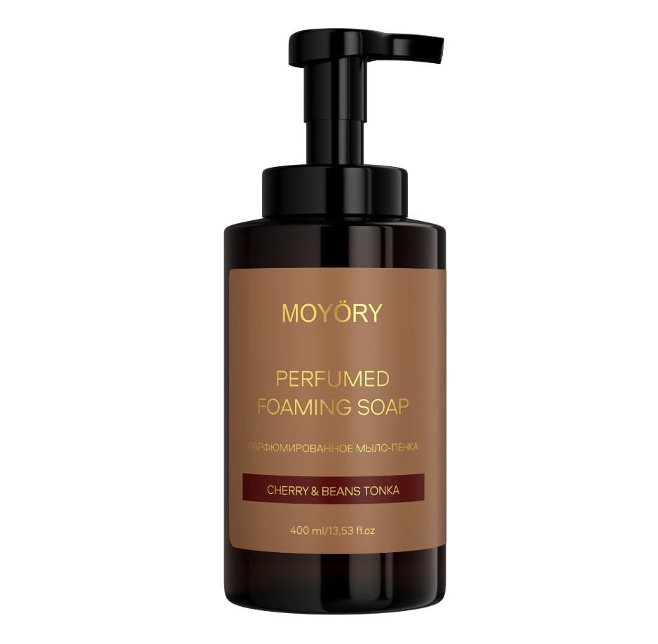 MOYORY Парфюмированное мыло-пенка с ароматом Cherry&Beans Tonka 400 мл