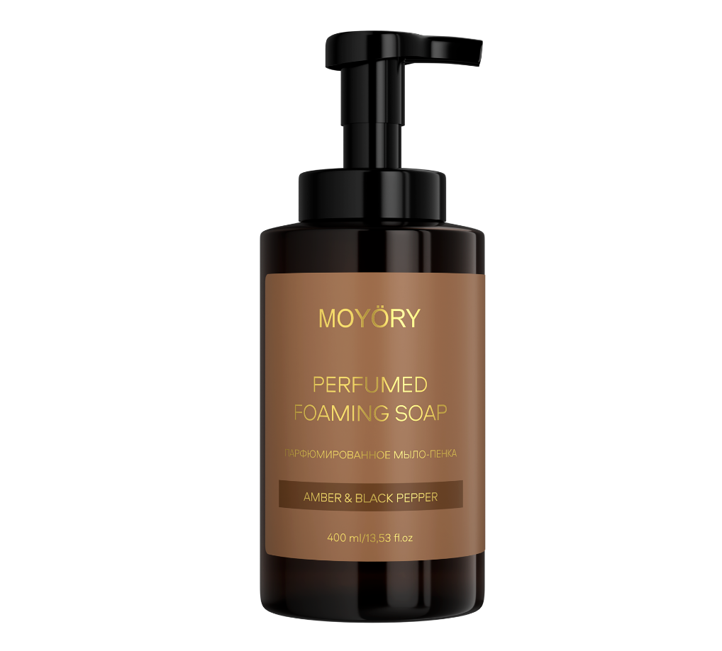 MOYORY Парфюмированное мыло-пенка с ароматом Amber&Black Pepper 400 мл