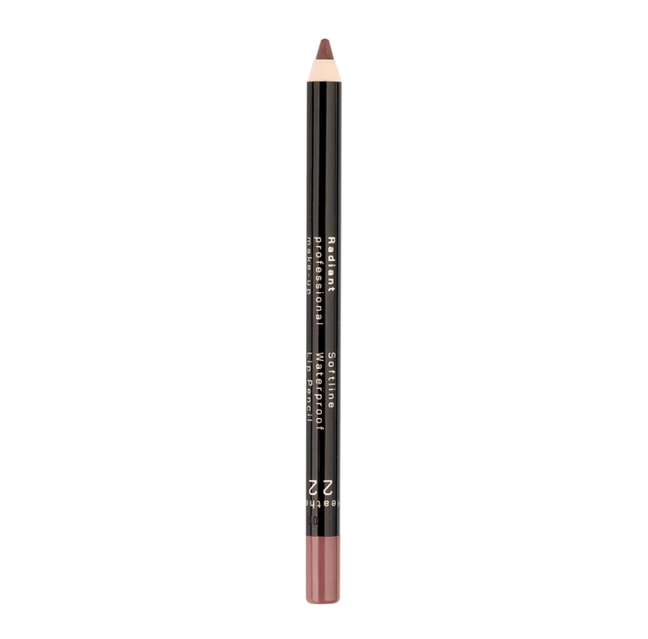 RADIANT Softline waterproof lip pencil Водостойкий мягкий карандаш для губ т. 22.