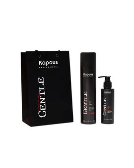 KAPOUS Мужской набор для комфортного бритья: пена для бритья 300 мл +гель после бритья с охлаждающим эффектом 150 мл в подарочном пакете, изображение 1