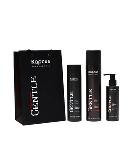KAPOUS Мужской набор: пена для бритья 300 мл+гель после бритья с охлаждающим эффектом 150 мл - мужской карбоновый шампунь 250 мл, изображение 1