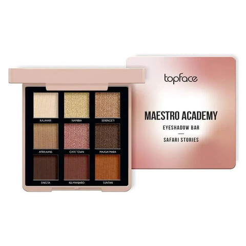 TOPFACE Maestro Academy Eyeshadow Bar Палетка теней для век Safari Stories т.002