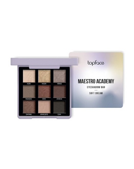 TOPFACE Maestro Academy Eyeshadow Bar Палетка теней для век Soft Dream т.001, изображение 1