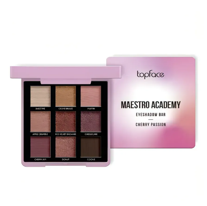 TOPFACE Maestro Academy Eyeshadow Bar Палетка теней для век Cherry Passion т.003