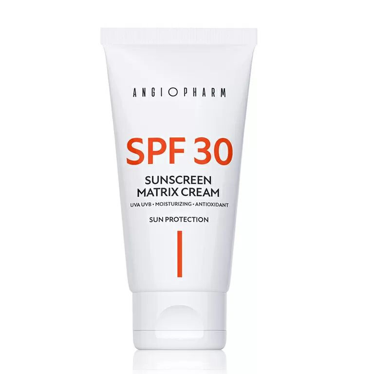 ANGIOPHARM Sunscreen Matrix cream SPF 30 Солнцезащитный крем 50 мл