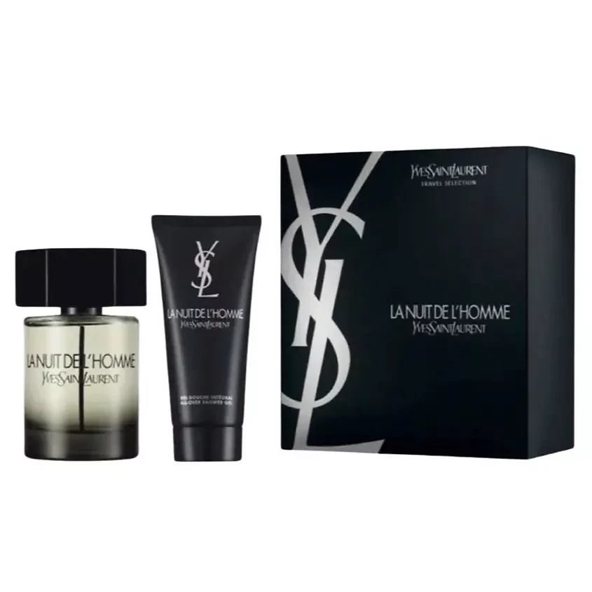 YVES SAINT LAURENT Набор La Nuit De L'Homme: Туалетная вода для мужщин 100 мл + Гель для душа 50 мл