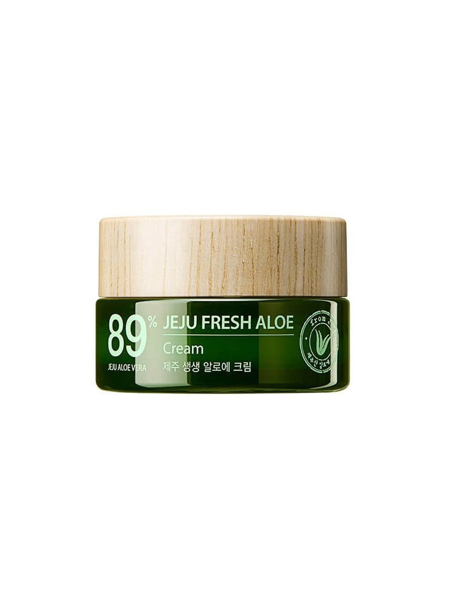 Кликните для увеличения изображения THE SAEM Aloe Крем для лица увлажняющая с алоэ Jeju Fresh Aloe Cream 50 мл