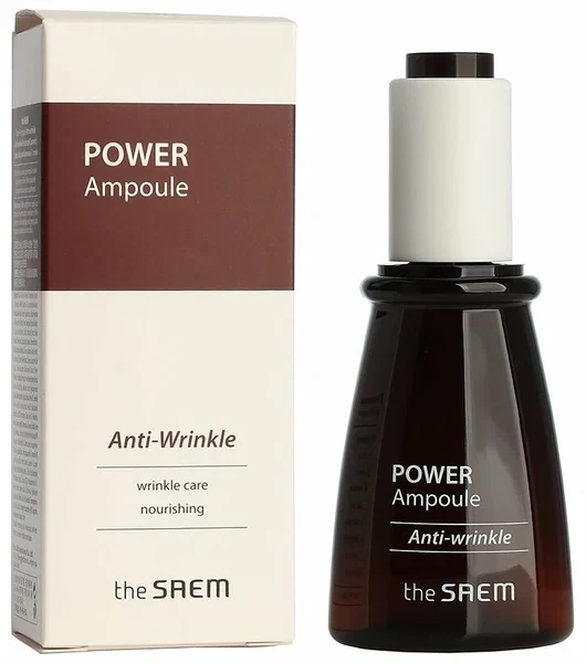 Кликните для увеличения изображения THE SAEM Power Ampoule Сыворотка для лица антивозрастная Anti-Wrinkle 35 мл