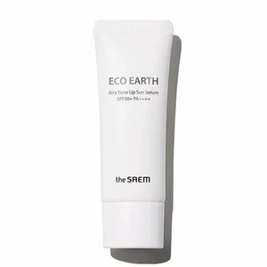 THE SAEM Sun Сыворотка-праймер для лица солнцезащитная Eco Earth Airy Tone Up Sun Serum 35g, изображение 1