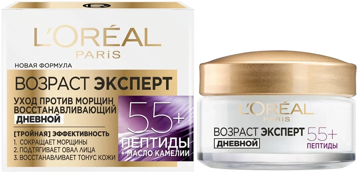 Кликните для увеличения изображения L'Oreal Paris Возраст эксперт 55+ дневной крем 50 мл