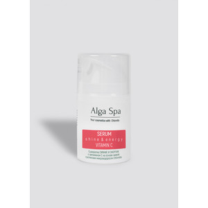 Alga Spa Serum shine & energy 30 ml Сыворотка СИЯНИЕ И ЭНЕРГИЯ с витамином С на основе живой суспензии микроводоросли Chlorella, изображение 1